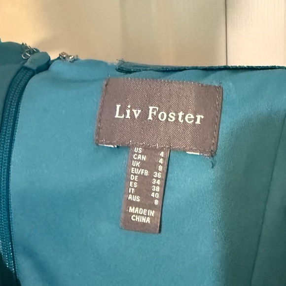 Liv Foster Jade Sleeveless Scoop-Neck Lame Column Maxi Dress - Picture 4 of 5